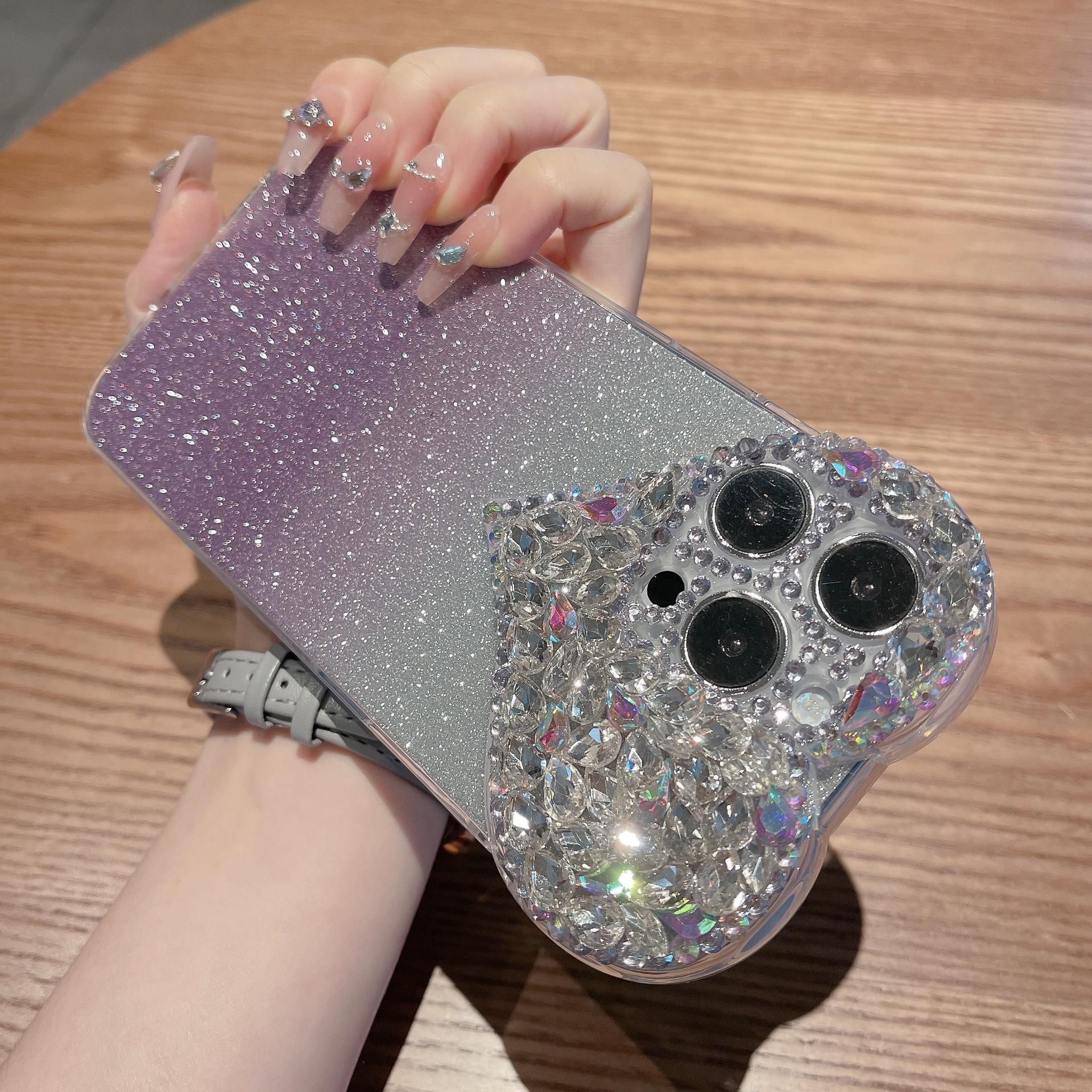 Suitable for IPhone16Promax Phone Cases, Heart-shaped Water Diamond 14/13, and Apple 15 Protective Cases with Gradient Glitter iPhone15
Suitable for IPhone16Promax Phone Cases, Heart-shaped Water Diamond 14/13, and Apple 15 Protective Cases with Gradient Glitter iPhone15