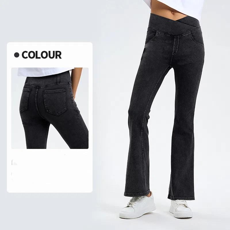 Spring And Summer Cross-waist Jeans Women s High-elastic Hip-lifting Double-pocket Sports Outer Wear Yoga Fitness Flared Pants XXL серый
Spring And Summer Cross-waist Jeans Women s High-elastic Hip-lifting Double-pocket Sports Outer Wear Yoga Fitness Flared Pants XXL серый