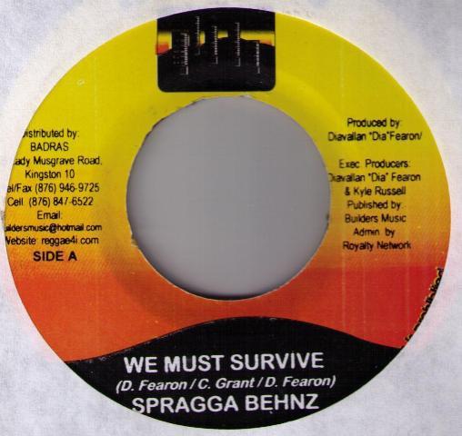 7inch Record SPRAGGA BENZ / SUGAR SLICK - We Must Survive / The Memories NONE Builders Jamaica Reggae, Ska & Dub Used
7inch Record SPRAGGA BENZ / SUGAR SLICK - We Must Survive / The Memories NONE Builders Jamaica Reggae, Ska & Dub Used