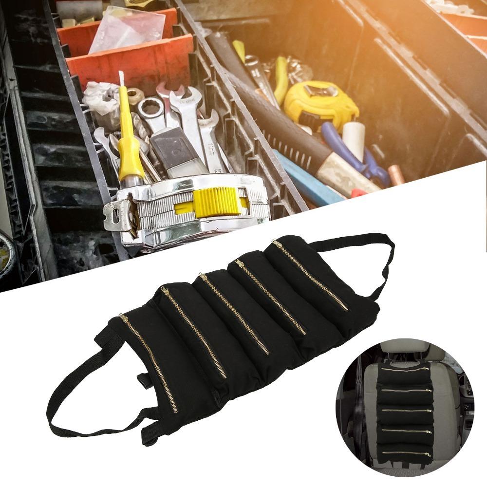 Heavy-Duty Tool Roll Up Bag With 5 Zipper Pockets Tool Organizer Tool Roll Up Pouch Car Back Seat чорний
Heavy-Duty Tool Roll Up Bag With 5 Zipper Pockets Tool Organizer Tool Roll Up Pouch Car Back Seat чорний