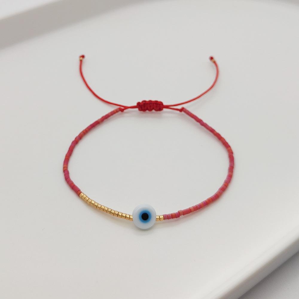 Bohemia Fashion Evil Eye Glassy Blue Eyes Colored Rice Bead Beaded Woven Fine Bracelets for Women Friend Good Luck Zircon Gift красный
Bohemia Fashion Evil Eye Glassy Blue Eyes Colored Rice Bead Beaded Woven Fine Bracelets for Women Friend Good Luck Zircon Gift красный