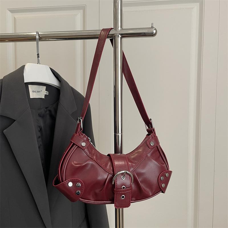 Vintage Y2k Rivet Belt Design Women Pu Shoulder Bags Korean Solid Color Ladies Crossbody Bag Casual Female Hobos Handbags Purse червоний
Vintage Y2k Rivet Belt Design Women Pu Shoulder Bags Korean Solid Color Ladies Crossbody Bag Casual Female Hobos Handbags Purse червоний