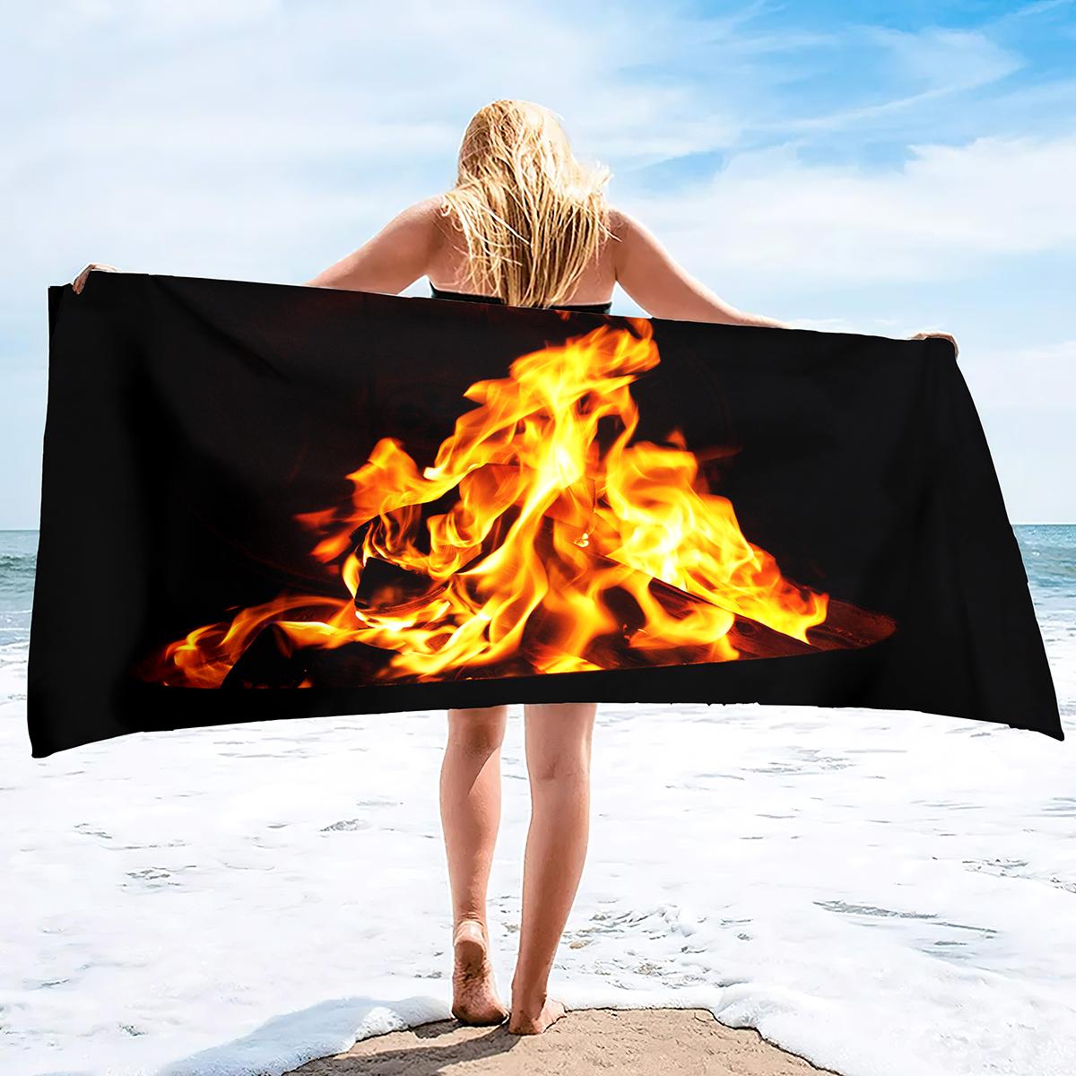 Flames Burning Fire Soft Beach Quick-Drying Bath Towel Large Absorbent Towel Blanket Suitable for Outdoor Travel Camping Yoga W40*H60(CM)
Flames Burning Fire Soft Beach Quick-Drying Bath Towel Large Absorbent Towel Blanket Suitable for Outdoor Travel Camping Yoga W40*H60(CM)