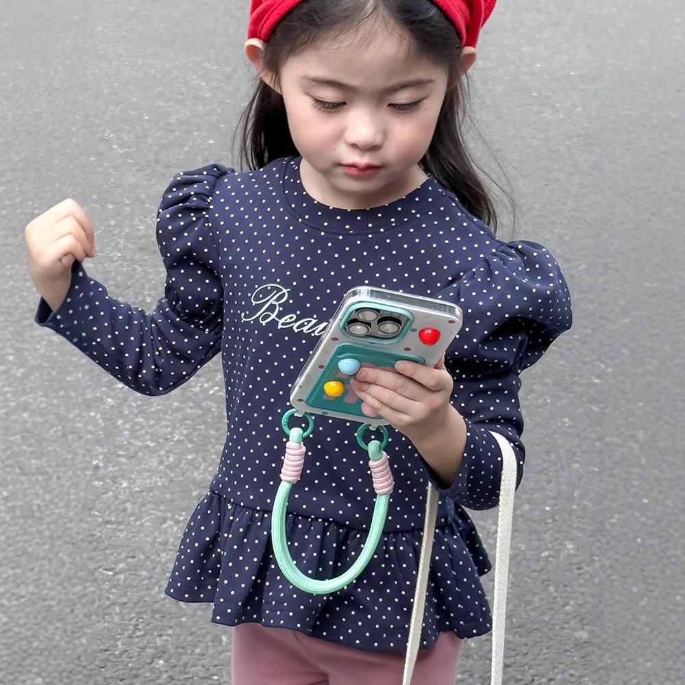 Girls Polka Dot Puff Sleeve T-shirt - Autumn Korean Style 90cm
Girls Polka Dot Puff Sleeve T-shirt - Autumn Korean Style 90cm