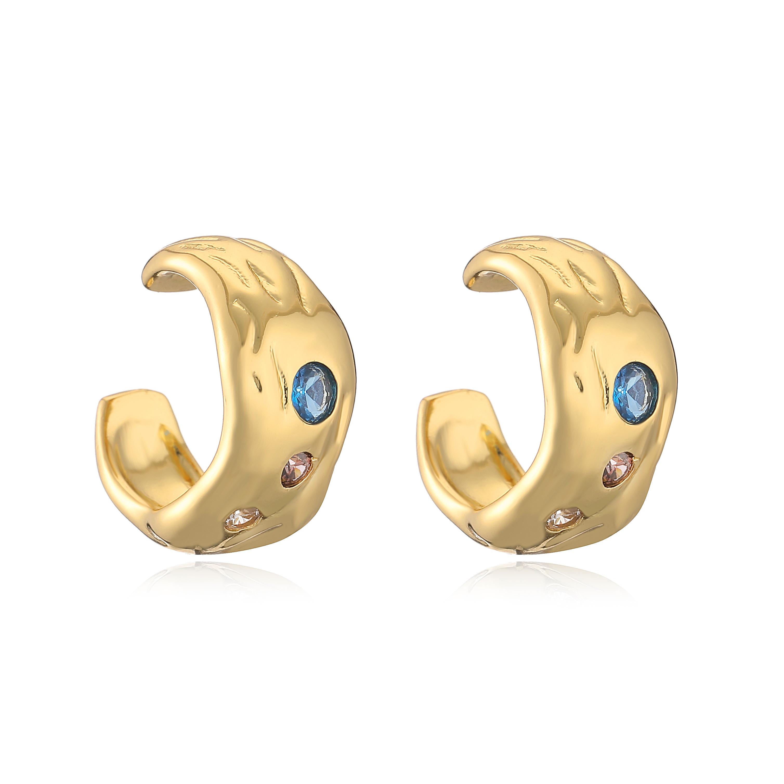 HECHENG, CZ Zircon Huggie Hoop Earrings for Women Fashion Gold Color Glossy Semicircle Earrings Vintage Zircon Gifts
HECHENG, CZ Zircon Huggie Hoop Earrings for Women Fashion Gold Color Glossy Semicircle Earrings Vintage Zircon Gifts