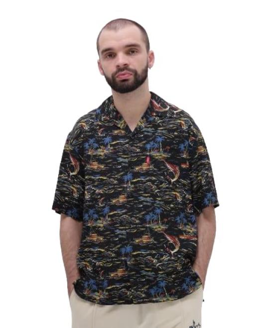 Avirex Shortsleeve Aloha Shirt Miami Men s Xl 010 Black 783-4123011
Avirex Shortsleeve Aloha Shirt Miami Men s Xl 010 Black 783-4123011