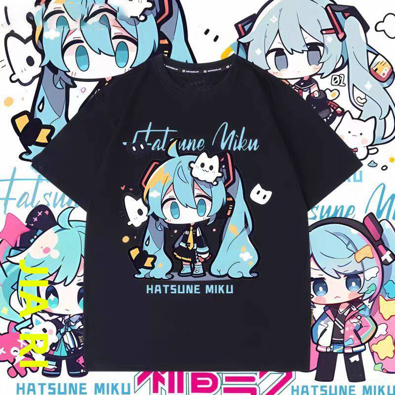 Anime Printed Short Sleeved Cotton Unisexs and Womens Tshirts First Tone Co Branded Surrounding Future MIKU Loose Tshirts 3XL
Anime Printed Short Sleeved Cotton Unisexs and Womens Tshirts First Tone Co Branded Surrounding Future MIKU Loose Tshirts 3XL