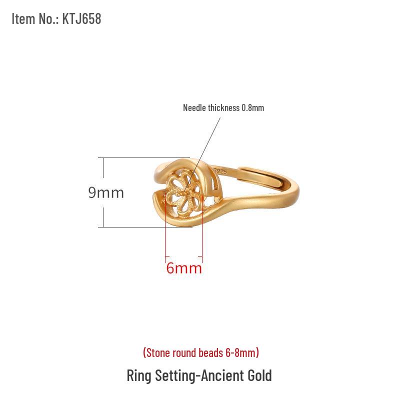 925 Sterling Silver Adjustable Women s Ring with DIY Inlaid Amber Gemstone Setting
925 Sterling Silver Adjustable Women s Ring with DIY Inlaid Amber Gemstone Setting