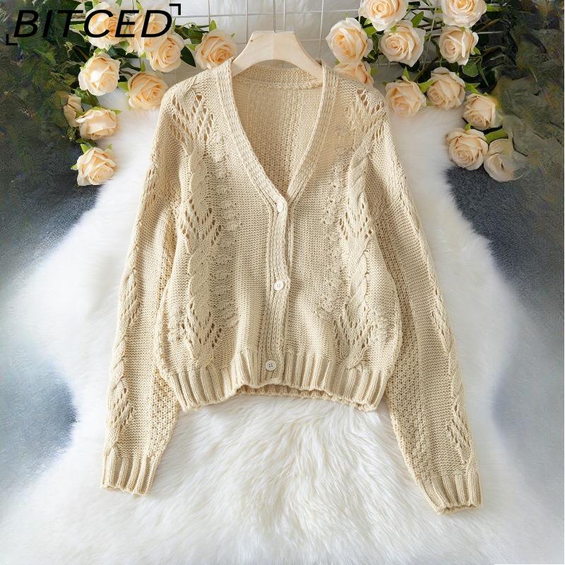 BITCED Fall/Winter Cardigan Jacket - Long Sleeve Button-Up Loose-Fit Crochet Lace-Up Sweater for Women L бежевий
BITCED Fall/Winter Cardigan Jacket - Long Sleeve Button-Up Loose-Fit Crochet Lace-Up Sweater for Women L бежевий