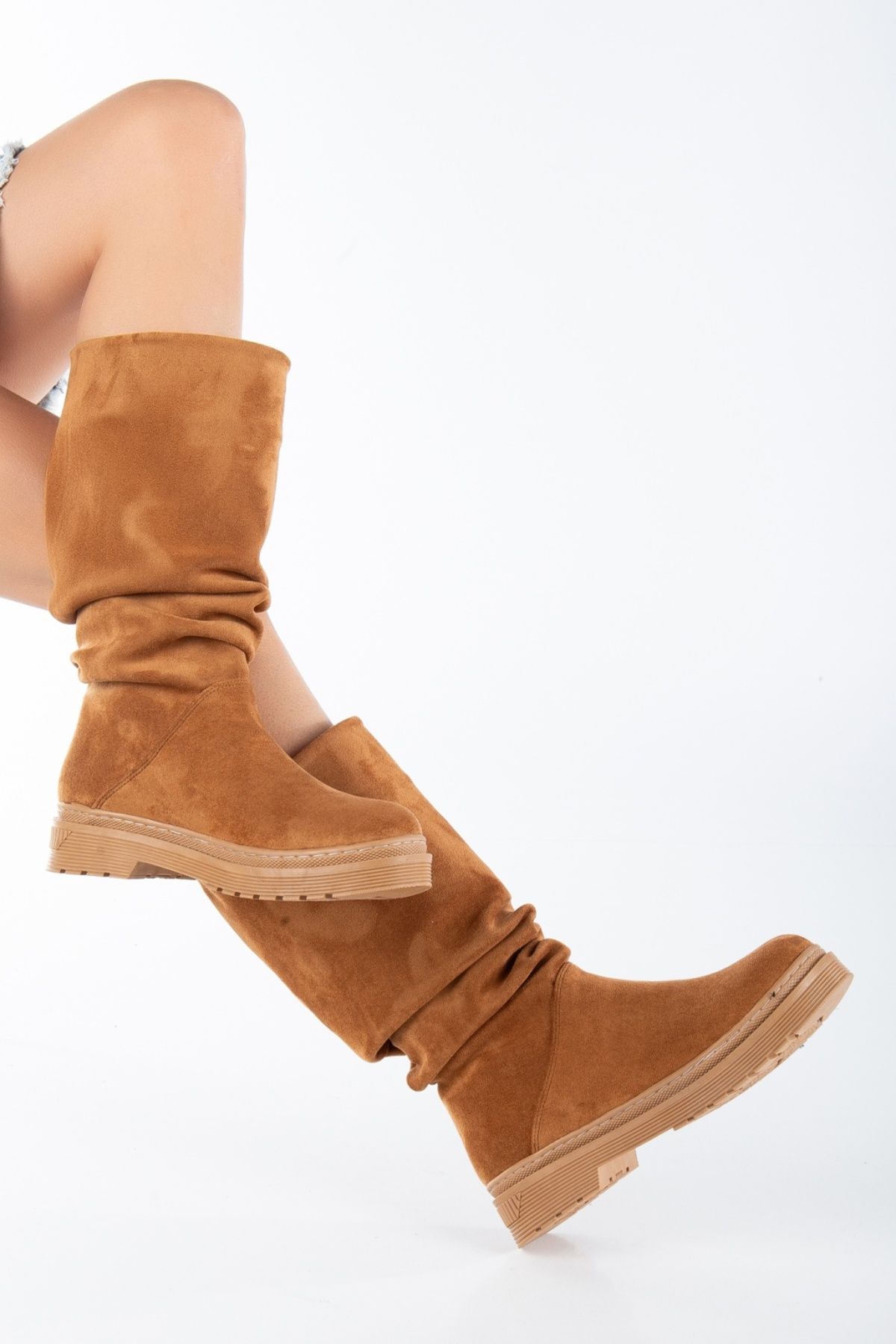 Women Modern Stylish Fashion Boots Boots Faux Leather Suede Tan Suede Gusseted Thick Sole Boots 39
Women Modern Stylish Fashion Boots Boots Faux Leather Suede Tan Suede Gusseted Thick Sole Boots 39