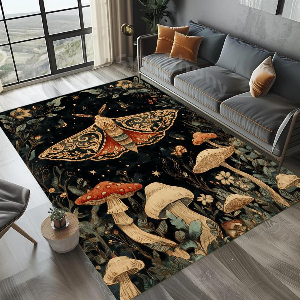 Red Mushroom Butterfly Carpet Starry Moon Rug Mat Home Decoration Mystic Night Pattern Non-Slip Soft Floor Mat for Living Room 40x60cm
Red Mushroom Butterfly Carpet Starry Moon Rug Mat Home Decoration Mystic Night Pattern Non-Slip Soft Floor Mat for Living Room 40x60cm