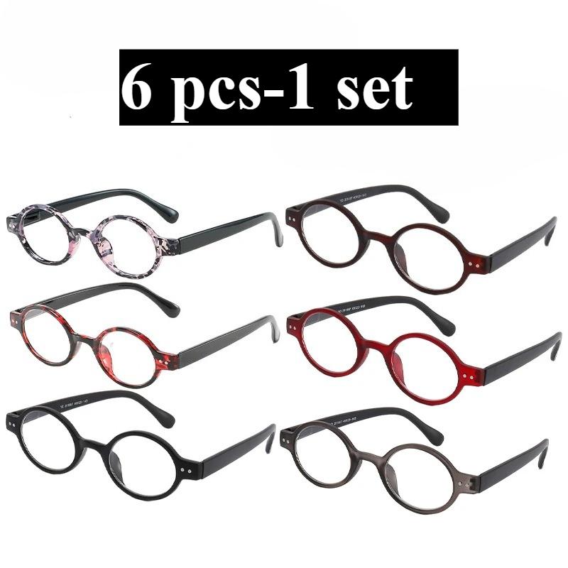 6 Pcs-1 Set High Quality Reading Glasses Oval Splicing Retro Style Far Sighted Glasses Decorative Glasses +2.0
6 Pcs-1 Set High Quality Reading Glasses Oval Splicing Retro Style Far Sighted Glasses Decorative Glasses +2.0