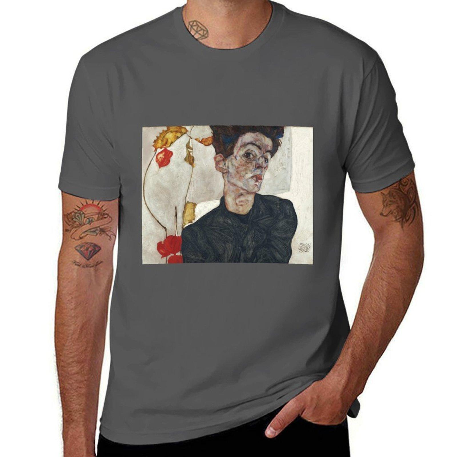 Egon Schiele SelfPortrait with Physalis 1912 TShirt Casual Work Wear TShirt 4XL
Egon Schiele SelfPortrait with Physalis 1912 TShirt Casual Work Wear TShirt 4XL