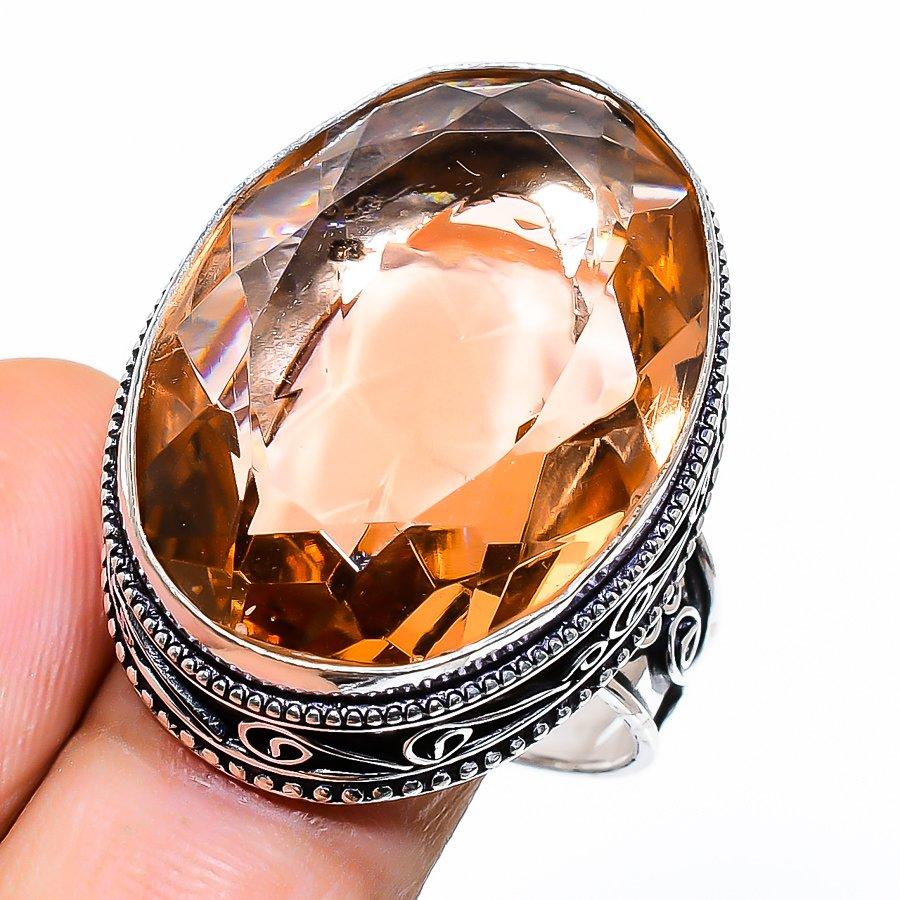 Винтажное этническое ювелирное кольцо ручной работы с морганитом, размер 9 VR-3260
Винтажное этническое ювелирное кольцо ручной работы с морганитом, размер 9 VR-3260