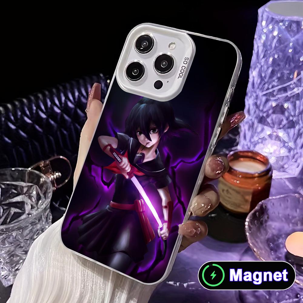 Akame Kurome White Translucent MagSafe Mobile Phone Case for iPhone 17 16 15 14 13 12 11 X XR XS Air Pro Max Plus Cover iPhone 11
Akame Kurome White Translucent MagSafe Mobile Phone Case for iPhone 17 16 15 14 13 12 11 X XR XS Air Pro Max Plus Cover iPhone 11