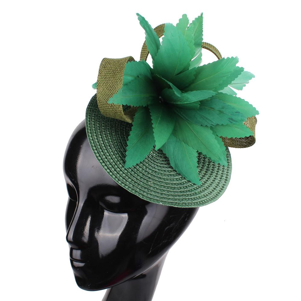 European And American Feather Headgear Popular Bridal Hair Accessories Banquet Photo Top Hat Pp Imitation Hemp Headgear
European And American Feather Headgear Popular Bridal Hair Accessories Banquet Photo Top Hat Pp Imitation Hemp Headgear