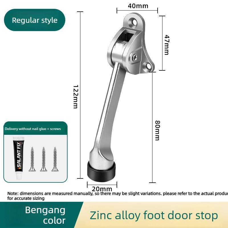 Zinc Alloy Foot-Operated Door Stopper Automatic Kickdown Door Hold Opener Punch-Free Windproof Door Stop for Home Hardware серебряный
Zinc Alloy Foot-Operated Door Stopper Automatic Kickdown Door Hold Opener Punch-Free Windproof Door Stop for Home Hardware серебряный
