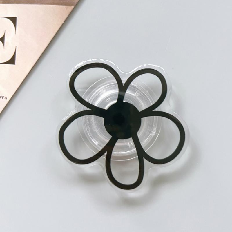 INS Корея 3D Милый Цветок Прозрачный Держатель для Телефона Грип Ток Griptok Подставка для Пальца Складная Аксессуары для IPhone 14 15