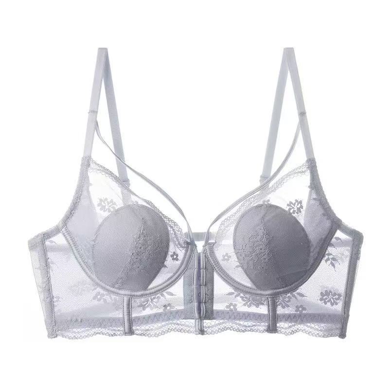 French front buckle ultra-thin rabbit ears anti-bumping point large chest small lace bra cover sexy beautiful back woman 38/85ABC сірий колір
French front buckle ultra-thin rabbit ears anti-bumping point large chest small lace bra cover sexy beautiful back woman 38/85ABC сірий колір
