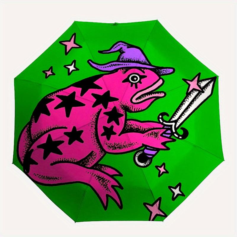 1pc Frog with Stars Automatic Opening/closing umbrella, Reinforced 8-Rib Construction, Auto Open/Close Button, Compact Travel Umbrella yy250808118
1pc Frog with Stars Automatic Opening/closing umbrella, Reinforced 8-Rib Construction, Auto Open/Close Button, Compact Travel Umbrella yy250808118
