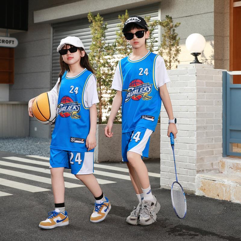 Children S Basketball Jersey Set Boys And Girls Fake Two Pieces Quick-Drying No. 24 Jersey Sports Training Short-Sleeved Jersey Group Buying 30 yards синій
Children S Basketball Jersey Set Boys And Girls Fake Two Pieces Quick-Drying No. 24 Jersey Sports Training Short-Sleeved Jersey Group Buying 30 yards синій