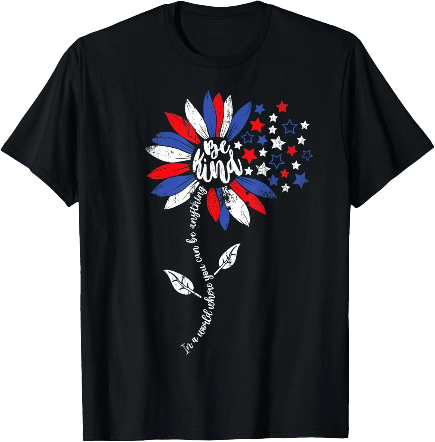 4th Of July Be Kind Sunflower USA American Flag Kindness Gift Unisex T-Shirt L
4th Of July Be Kind Sunflower USA American Flag Kindness Gift Unisex T-Shirt L