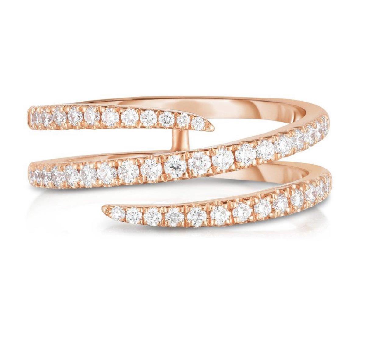 Кольцо с бриллиантом «Падающая звезда» от Sanjie Creative - Модный дизайн с тремя кругами для женщин Size 8 розового золота
Кольцо с бриллиантом «Падающая звезда» от Sanjie Creative - Модный дизайн с тремя кругами для женщин Size 8 розового золота