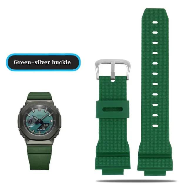 Ремешки для часов Casio G-Shock GM-2100 GM-S2100 GA-2100 GM-5600/GA5600 силиконовые мужские спортивные водонепроницаемые аксессуары для часов ремешок 16mm
Ремешки для часов Casio G-Shock GM-2100 GM-S2100 GA-2100 GM-5600/GA5600 силиконовые мужские спортивные водонепроницаемые аксессуары для часов ремешок 16mm
