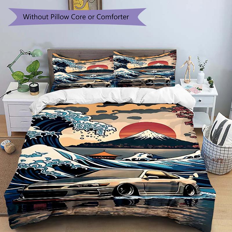 3pcs Anime Cartoon Design Comforter Set with One Quilt Cover and Two Pillowcases (No Core) - Home Decor, Festival Gift, Polyester Fabric, Suitable for 135x200cm
3pcs Anime Cartoon Design Comforter Set with One Quilt Cover and Two Pillowcases (No Core) - Home Decor, Festival Gift, Polyester Fabric, Suitable for 135x200cm