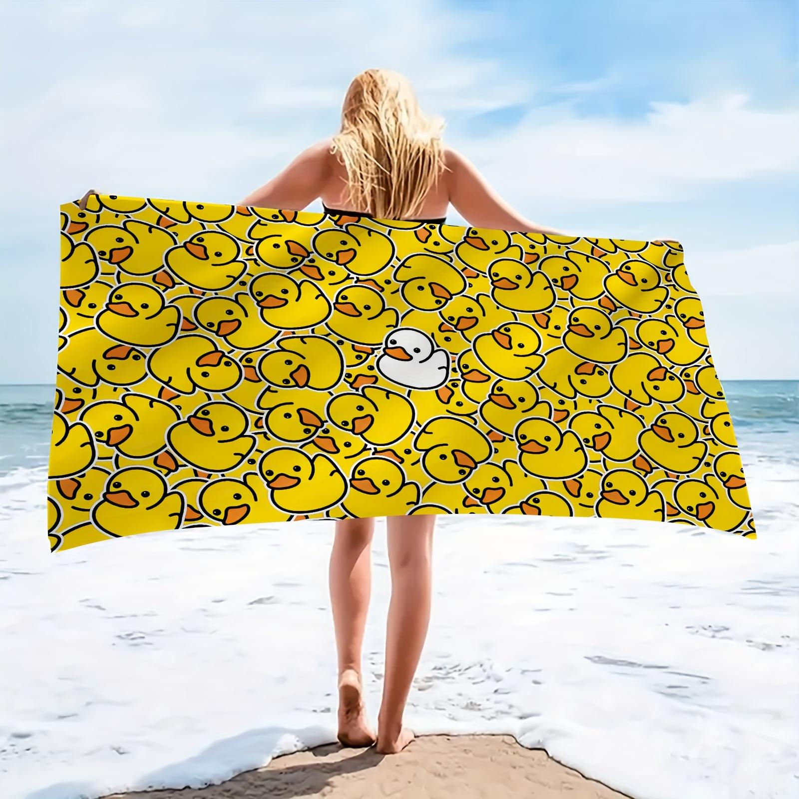 Cartoon Duck Microfiber Beach Towel, Quick-Dry Ultra-Soft Lightweight for Travel Camping Beach W40*H60(CM)
Cartoon Duck Microfiber Beach Towel, Quick-Dry Ultra-Soft Lightweight for Travel Camping Beach W40*H60(CM)