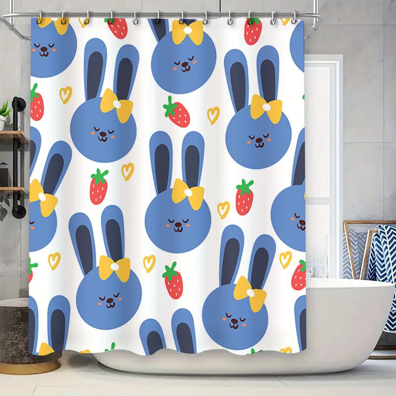 Adorable Blue Bunny Shower Curtain Bathroom Decor Kids Cartoon Design Waterproof Fabric For Home Bathrooms W60H190(CM)-1 Pcs
Adorable Blue Bunny Shower Curtain Bathroom Decor Kids Cartoon Design Waterproof Fabric For Home Bathrooms W60H190(CM)-1 Pcs