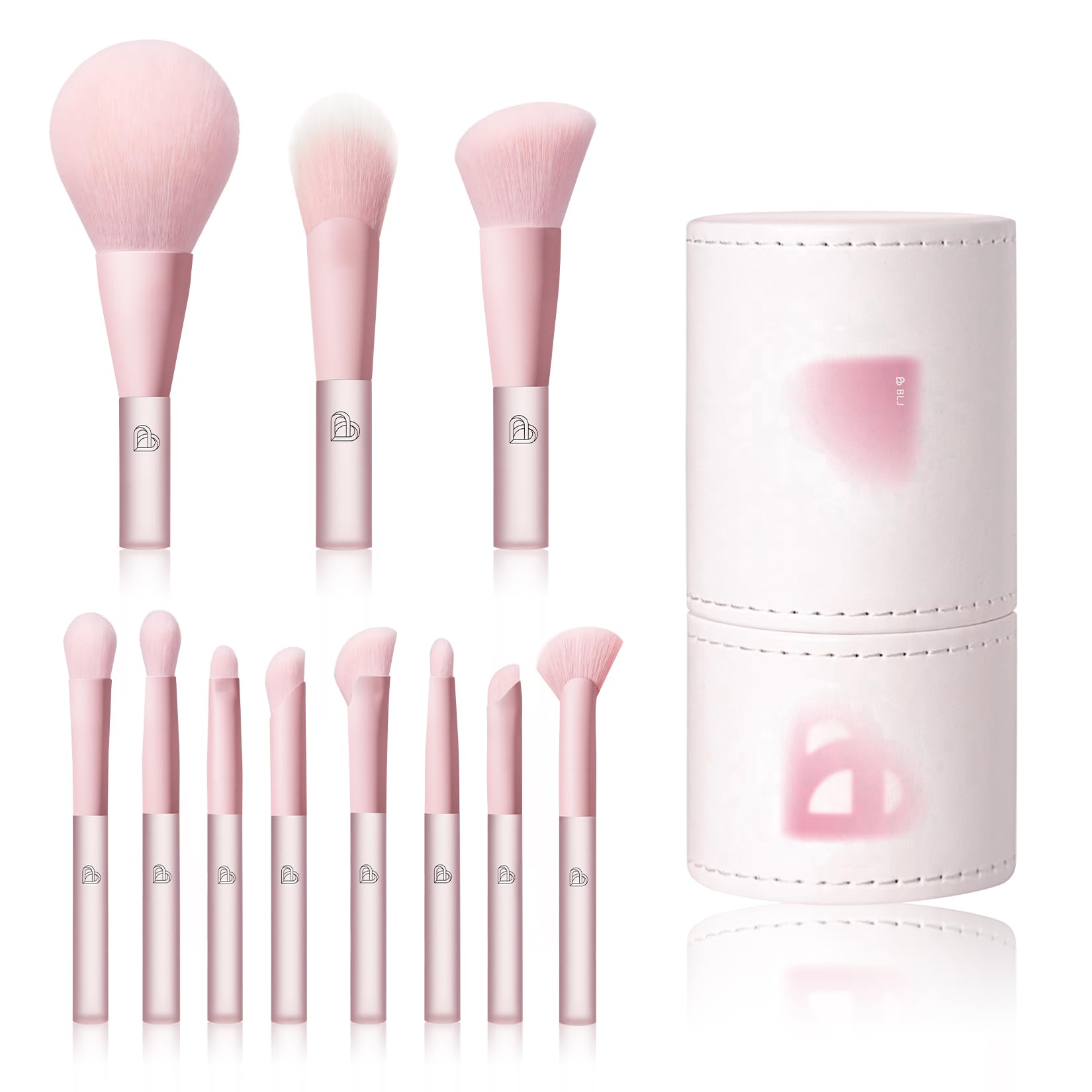 BLJ Travel Size Makeup Brush Set 11 Pieces Pink Mini Brush Kit Foundation Eyeshadow Powder Blush Contour Concealer with Makeup Bag Gift Set Cruelty рожевий
BLJ Travel Size Makeup Brush Set 11 Pieces Pink Mini Brush Kit Foundation Eyeshadow Powder Blush Contour Concealer with Makeup Bag Gift Set Cruelty рожевий