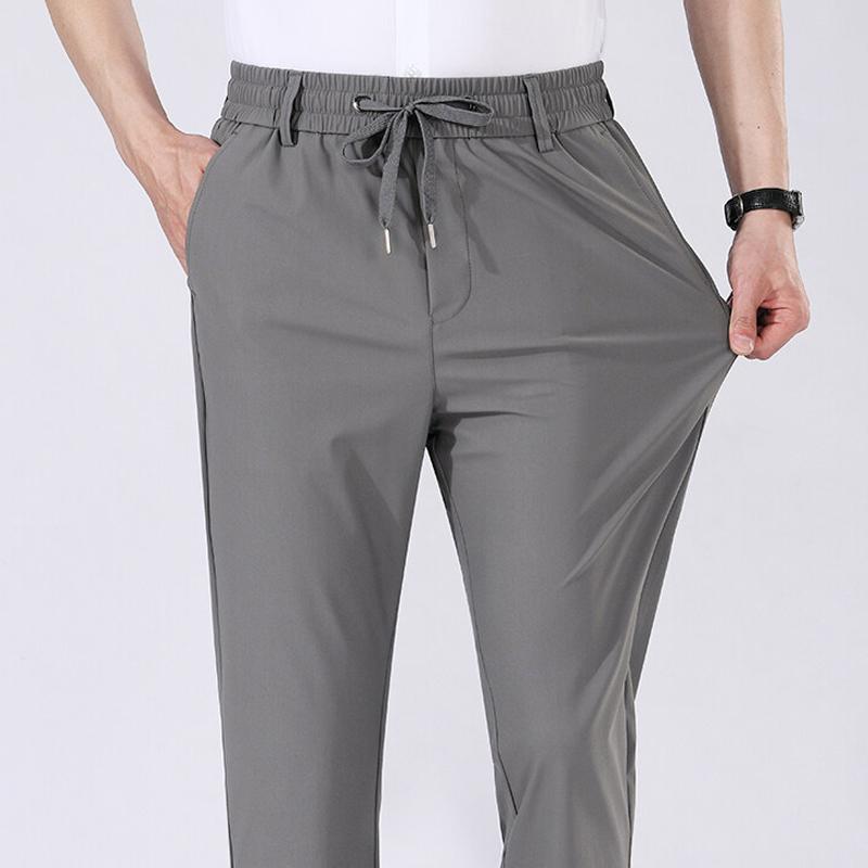 Mens Stretch Casual Pants Elastic Waist Sweatpants Ice Silky Comfortable Pants Wrinkle Resistant Running Slacks 5XL сірий
Mens Stretch Casual Pants Elastic Waist Sweatpants Ice Silky Comfortable Pants Wrinkle Resistant Running Slacks 5XL сірий