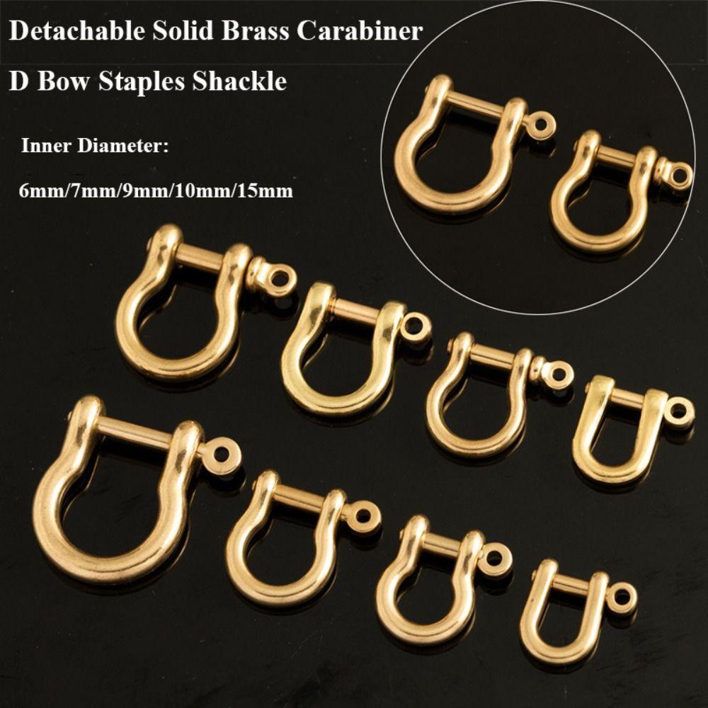 Quality Solid Brass Removable Buckles Pure Copper Keychain Hook D Bow Staples Key Ring Carabiner
Quality Solid Brass Removable Buckles Pure Copper Keychain Hook D Bow Staples Key Ring Carabiner