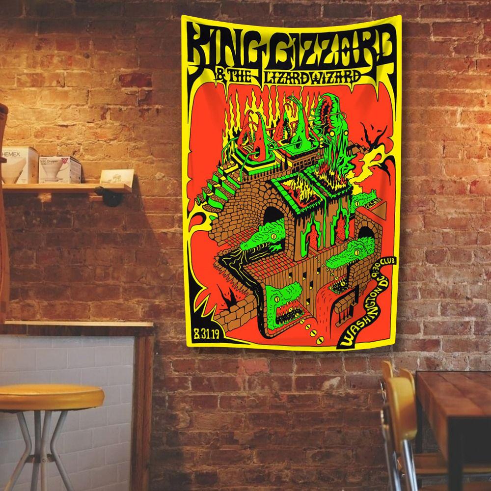 King Gizzard And The Lizard Wizard Гобелен Полиэстер Цифровая печать Флаг Рок-группа Уличный Внутренний Декор Комната Гараж Сад 29x37in
King Gizzard And The Lizard Wizard Гобелен Полиэстер Цифровая печать Флаг Рок-группа Уличный Внутренний Декор Комната Гараж Сад 29x37in