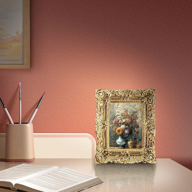 1Pc Relief Classic Carved Flower European Style Random Photo Paper Retro Resin Photo Frame Golden Swing Table 9.8*12
1Pc Relief Classic Carved Flower European Style Random Photo Paper Retro Resin Photo Frame Golden Swing Table 9.8*12