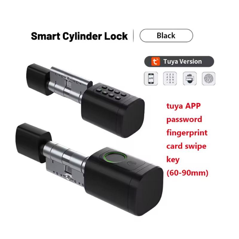 Smart Electronic Door Lock APP/ Password/ Card/ Key/Fingerprint Unlock Tuya TTLock APP Smart Adjustable Cylinder Lock for Home
Smart Electronic Door Lock APP/ Password/ Card/ Key/Fingerprint Unlock Tuya TTLock APP Smart Adjustable Cylinder Lock for Home