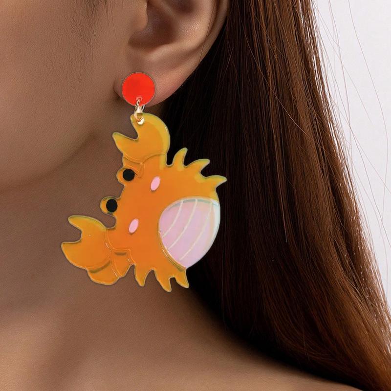 Stylish and elegant, small and delicate, cute ocean crab stud earrings, personalized versatile vacation style
Stylish and elegant, small and delicate, cute ocean crab stud earrings, personalized versatile vacation style