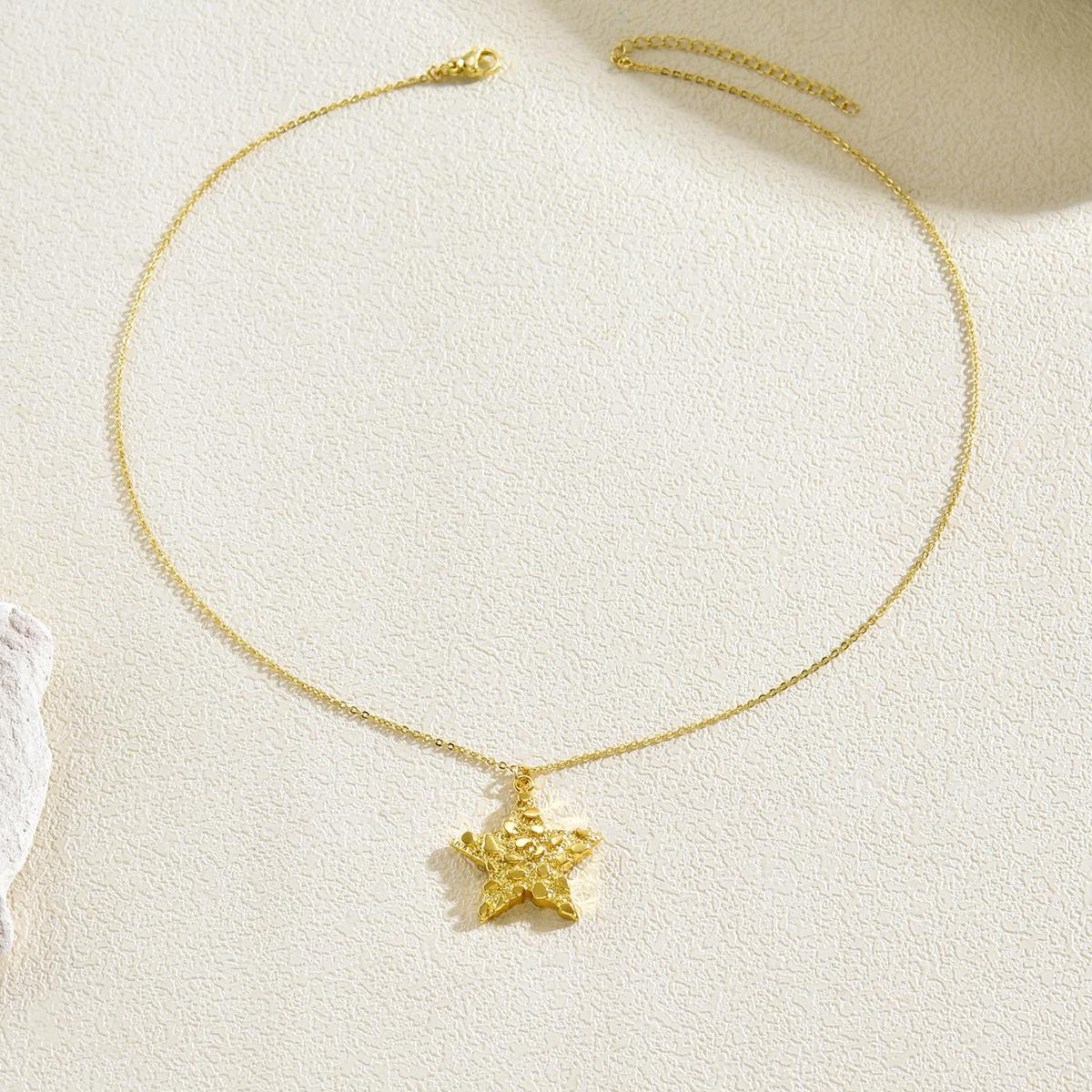 Romantic Textured Star/Heart Pendant Necklace Delicate Adjustable Gold Color Chain Minimalist Jewelry For Women Daily & Gifting
Romantic Textured Star/Heart Pendant Necklace Delicate Adjustable Gold Color Chain Minimalist Jewelry For Women Daily & Gifting