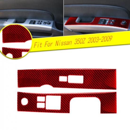 Red Carbon Fiber Window Lift Switch Panel Cover Trim For Nissan 350Z 2003-2009-W
Red Carbon Fiber Window Lift Switch Panel Cover Trim For Nissan 350Z 2003-2009-W