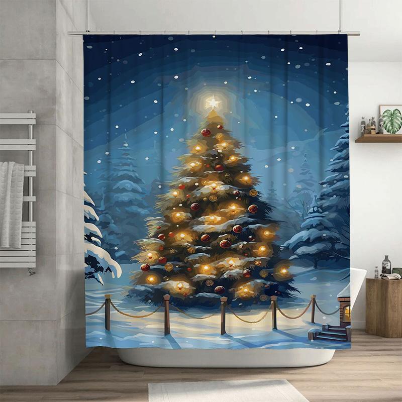 Tuniu Enchanting Winter Forest Christmas Shower Curtain Festive Holiday Decor Cozy Cabin Bathroom Set Magical Snowscape Backdrop W60H190(CM)-1 Pcs
Tuniu Enchanting Winter Forest Christmas Shower Curtain Festive Holiday Decor Cozy Cabin Bathroom Set Magical Snowscape Backdrop W60H190(CM)-1 Pcs