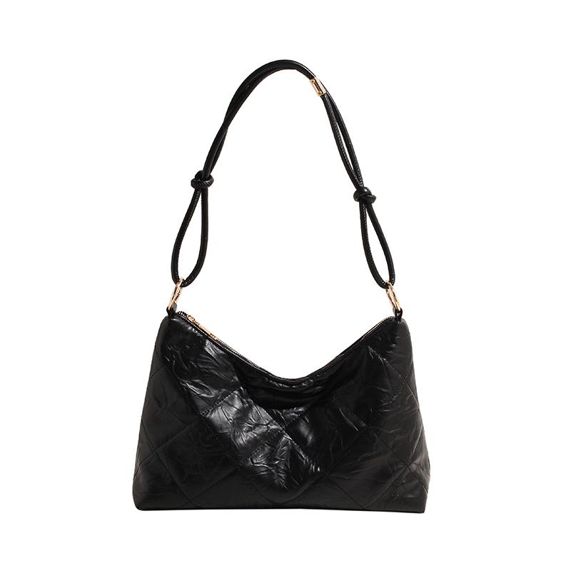 Ретро-сумка Женская сумка через плечо с цепочкой Повседневная кожаная сумка чёрный