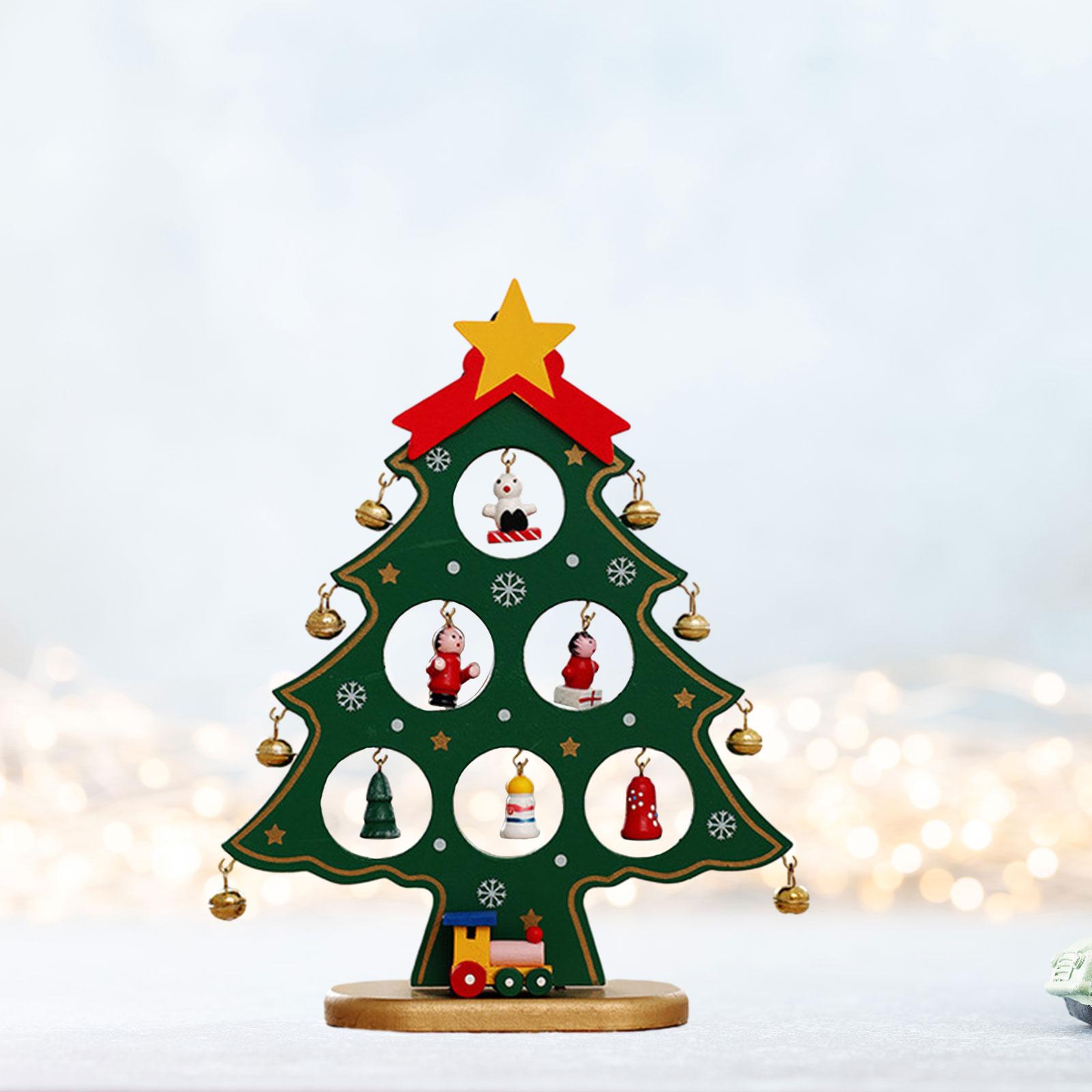 Wooden Christmas Tree Desktop Decoration Tabletop Christmas Tree Ornament for Christmas Party Holiday Birthday Celebration
Wooden Christmas Tree Desktop Decoration Tabletop Christmas Tree Ornament for Christmas Party Holiday Birthday Celebration