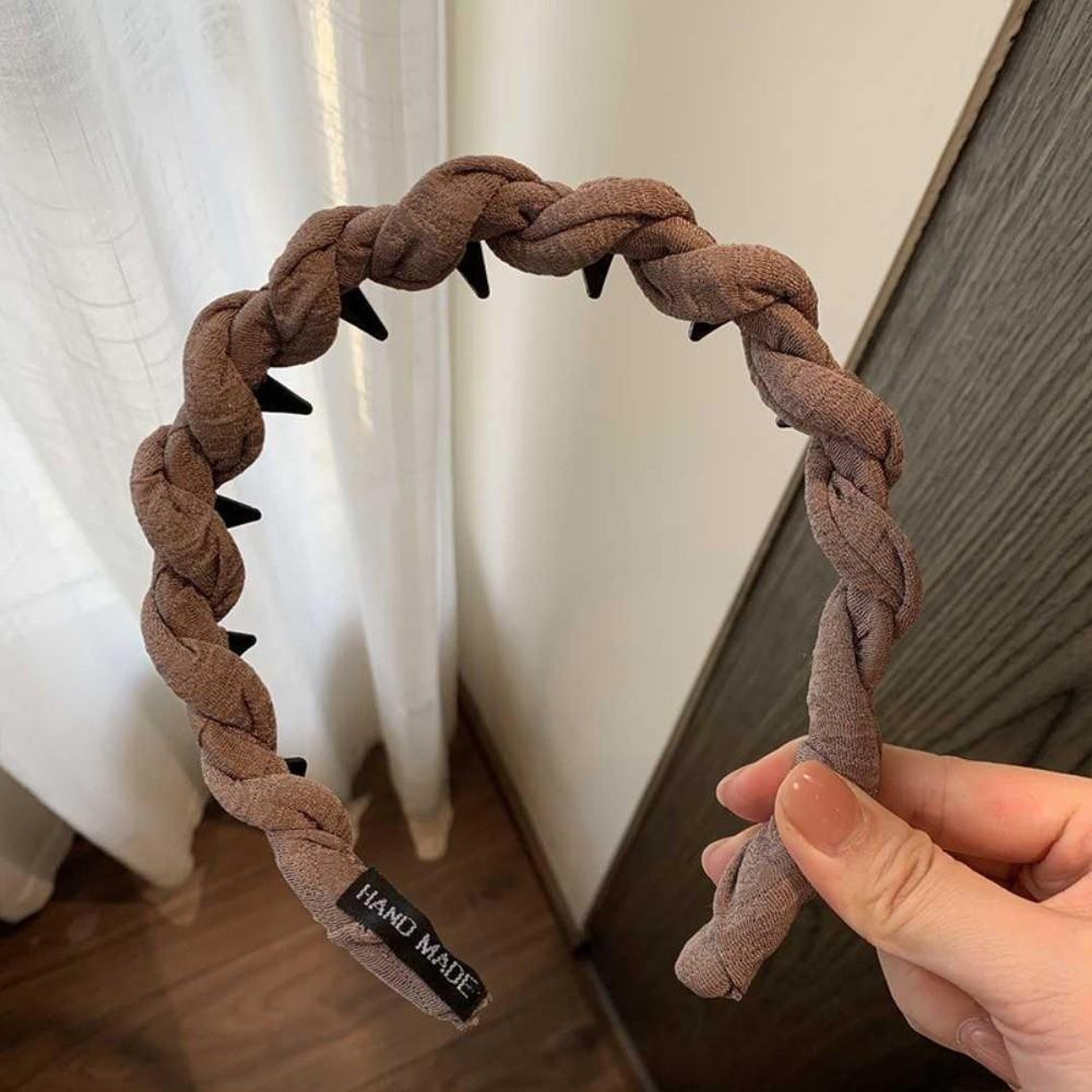 Wave Hair Hoop Elegant Headband Trend Hairband Women кавовий
Wave Hair Hoop Elegant Headband Trend Hairband Women кавовий