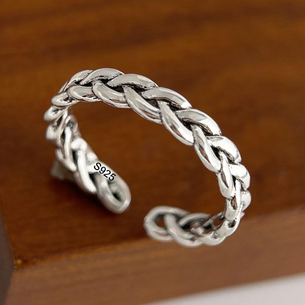 925 Sterling Silver Rings for Women Couple Minimalist Handmade Simple Wide Cross Line Ring Fine Jewelry Gift Prevent Allergy resizable
925 Sterling Silver Rings for Women Couple Minimalist Handmade Simple Wide Cross Line Ring Fine Jewelry Gift Prevent Allergy resizable