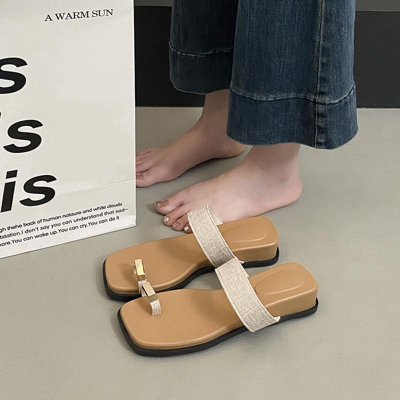 One-word belt outer wear toe sandals summer 2025 new flat slippers women s beach wedge slippers women s shoes 40
One-word belt outer wear toe sandals summer 2025 new flat slippers women s beach wedge slippers women s shoes 40