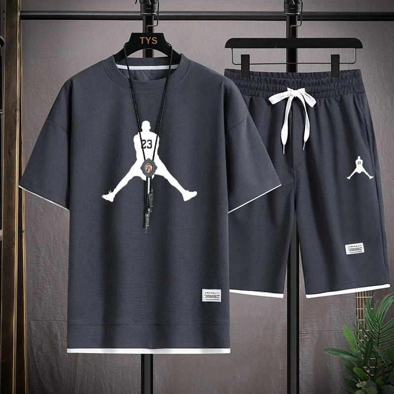 2025Summer Brand Fashion Men s Waffle Casual T-shirt and Shorts Set Basketball Athletics Breathable Quick drying 2-piece set L
2025Summer Brand Fashion Men s Waffle Casual T-shirt and Shorts Set Basketball Athletics Breathable Quick drying 2-piece set L
