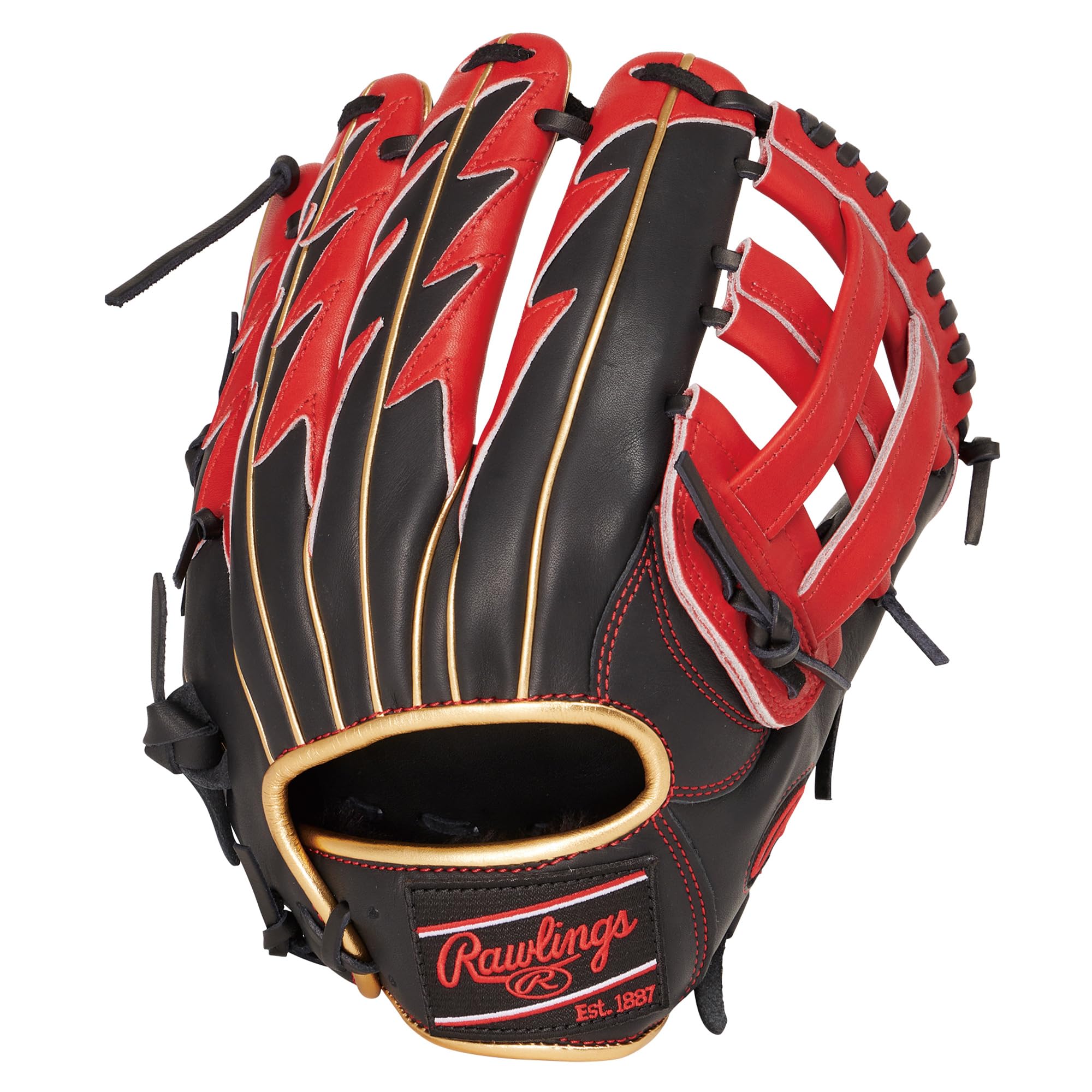 Rawlings Adult Baseball HOH THUNDER Size inches worn on left Glove, Softball, All-Around Use, GR4FHOTN65, Black/Scarlet, 11.75 (Right-handed thrower,
Rawlings Adult Baseball HOH THUNDER Size inches worn on left Glove, Softball, All-Around Use, GR4FHOTN65, Black/Scarlet, 11.75 (Right-handed thrower,