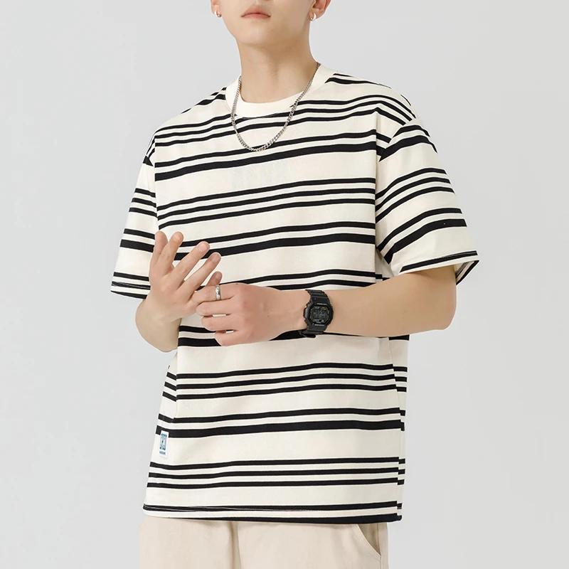 Mens Black and White Striped Loose Casual Short Sleeve T Shirt M белый
Mens Black and White Striped Loose Casual Short Sleeve T Shirt M белый