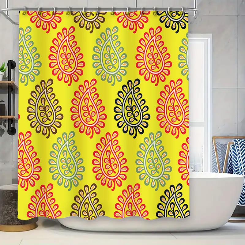 Brightly Colored Bath Shower Curtain Multicolored Floral Print Waterproof Fabric Bathroom Decor Set For Home Decoration (Yellow W60H190(CM)-1 Pcs
Brightly Colored Bath Shower Curtain Multicolored Floral Print Waterproof Fabric Bathroom Decor Set For Home Decoration (Yellow W60H190(CM)-1 Pcs